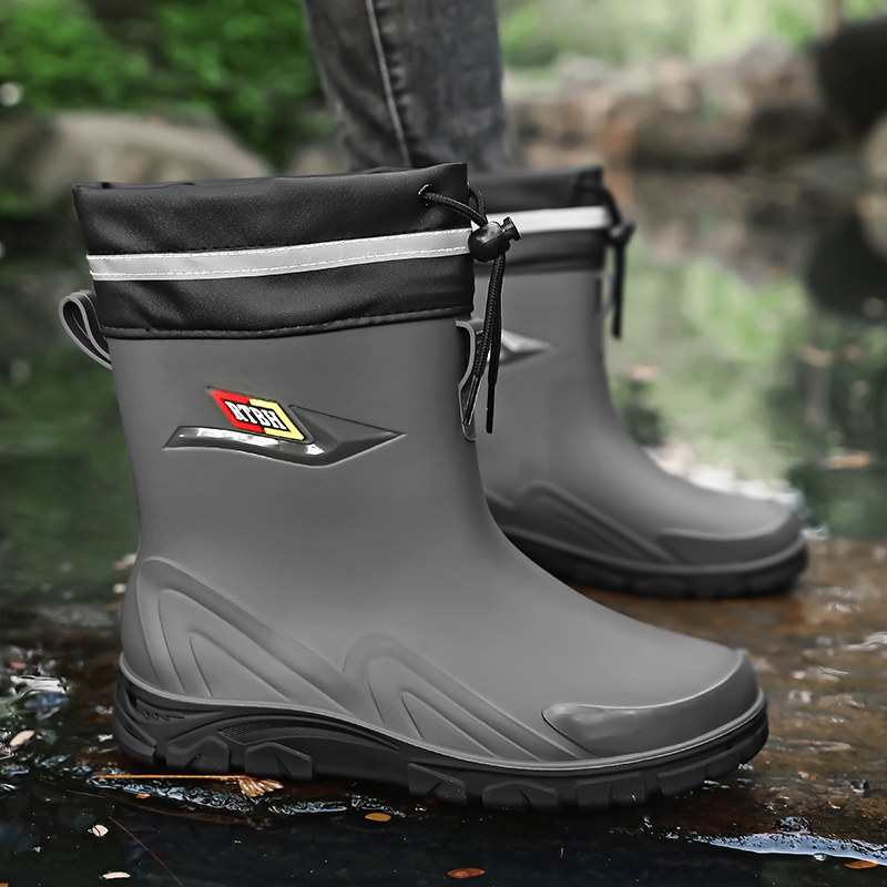 Men's high-top casual rain boo - Fishing Boots ulasan dan harga