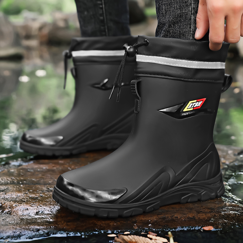 Men's high-top casual rain boo - Fishing Boots ulasan dan harga