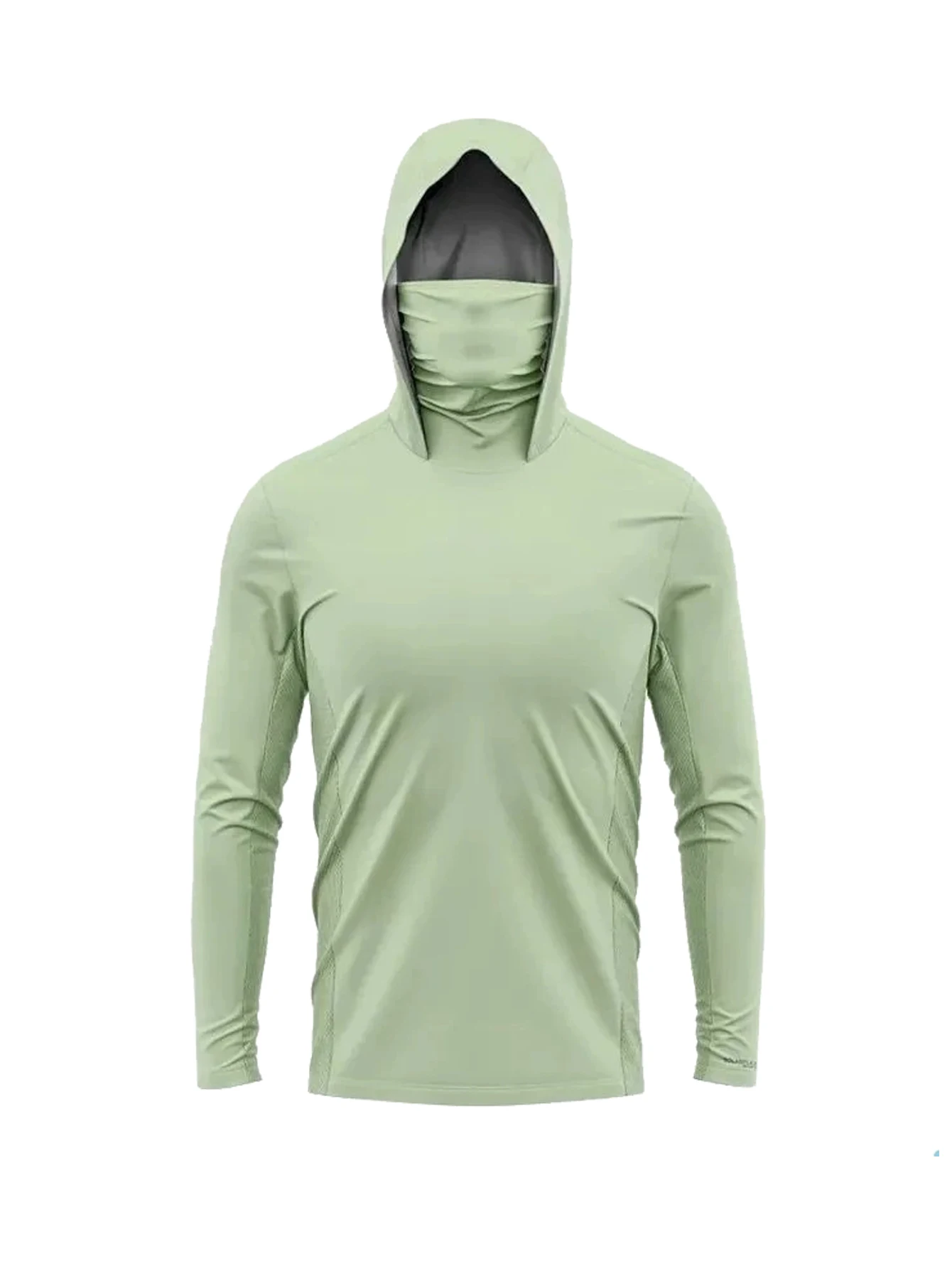Men Long Sleeve Fishing Hoodie - Fishing Mask Sun Protection ulasan dan harga